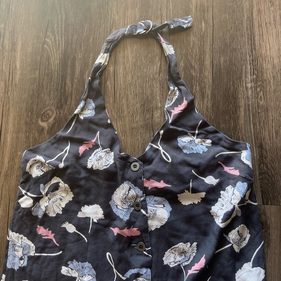 NWOT RVCA Floral Halter Mini Dress Sz M - Picture 2 of 6